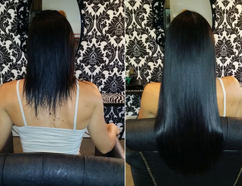 Full Head of Permanent Hair Extensions