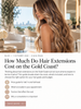 Long blonde hair extensions in a luxury Gold Coast salon